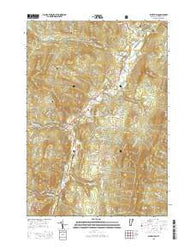 Waitsfield Vermont Current topographic map, 1:24000 scale, 7.5 X 7.5 Minute, Year 2015