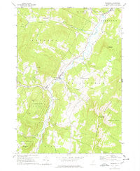Waitsfield Vermont Historical topographic map, 1:24000 scale, 7.5 X 7.5 Minute, Year 1970