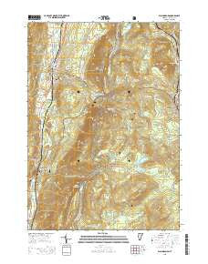 Wallingford Vermont Current topographic map, 1:24000 scale, 7.5 X 7.5 Minute, Year 2015
