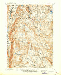 Wallingford Vermont Historical topographic map, 1:62500 scale, 15 X 15 Minute, Year 1893