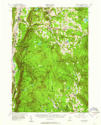 Wallingford Vermont Historical topographic map, 1:62500 scale, 15 X 15 Minute, Year 1955