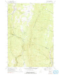 Warren Vermont Historical topographic map, 1:24000 scale, 7.5 X 7.5 Minute, Year 1970