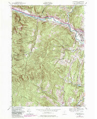 Waterbury Vermont Historical topographic map, 1:24000 scale, 7.5 X 7.5 Minute, Year 1948