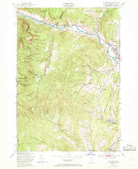 Waterbury Vermont Historical topographic map, 1:24000 scale, 7.5 X 7.5 Minute, Year 1948