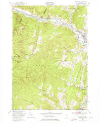 Waterbury Vermont Historical topographic map, 1:24000 scale, 7.5 X 7.5 Minute, Year 1948