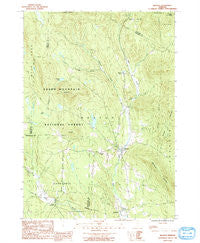 Weston Vermont Historical topographic map, 1:24000 scale, 7.5 X 7.5 Minute, Year 1986