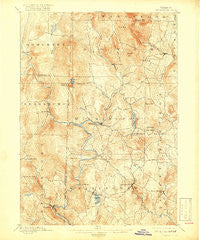 Wilmington Vermont Historical topographic map, 1:62500 scale, 15 X 15 Minute, Year 1889