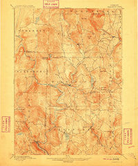 Wilmington Vermont Historical topographic map, 1:62500 scale, 15 X 15 Minute, Year 1889