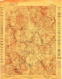 Wilmington Vermont Historical topographic map, 1:62500 scale, 15 X 15 Minute, Year 1889