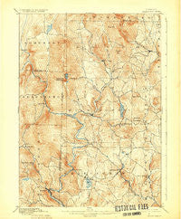 Wilmington Vermont Historical topographic map, 1:62500 scale, 15 X 15 Minute, Year 1899