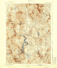 Wilmington Vermont Historical topographic map, 1:62500 scale, 15 X 15 Minute, Year 1889