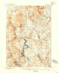 Wilmington Vermont Historical topographic map, 1:62500 scale, 15 X 15 Minute, Year 1899