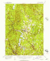 Wilmington Vermont Historical topographic map, 1:62500 scale, 15 X 15 Minute, Year 1954