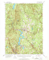 Wilmington Vermont Historical topographic map, 1:62500 scale, 15 X 15 Minute, Year 1954