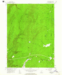 Woodford Vermont Historical topographic map, 1:24000 scale, 7.5 X 7.5 Minute, Year 1954