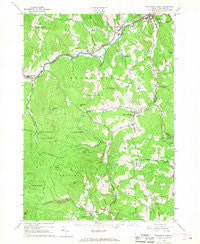 Woodstock South Vermont Historical topographic map, 1:24000 scale, 7.5 X 7.5 Minute, Year 1966