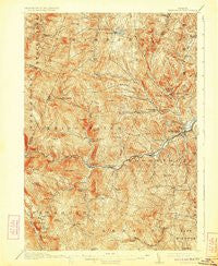 Woodstock Vermont Historical topographic map, 1:62500 scale, 15 X 15 Minute, Year 1913