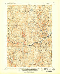Woodstock Vermont Historical topographic map, 1:62500 scale, 15 X 15 Minute, Year 1913