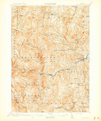 Woodstock Vermont Historical topographic map, 1:62500 scale, 15 X 15 Minute, Year 1913