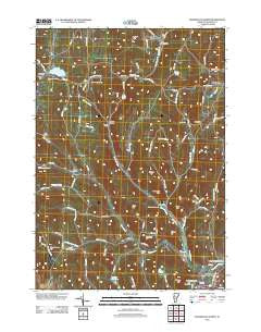 Woodstock North Vermont Historical topographic map, 1:24000 scale, 7.5 X 7.5 Minute, Year 2012
