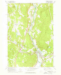 Woodsville New Hampshire Historical topographic map, 1:24000 scale, 7.5 X 7.5 Minute, Year 1973