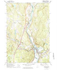 Woodsville New Hampshire Historical topographic map, 1:24000 scale, 7.5 X 7.5 Minute, Year 1973
