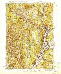 Woodsville Vermont Historical topographic map, 1:62500 scale, 15 X 15 Minute, Year 1941