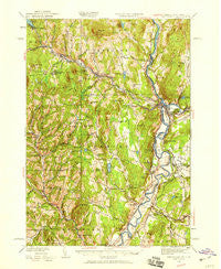 Woodsville Vermont Historical topographic map, 1:62500 scale, 15 X 15 Minute, Year 1935