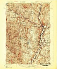 Woodsville Vermont Historical topographic map, 1:62500 scale, 15 X 15 Minute, Year 1941