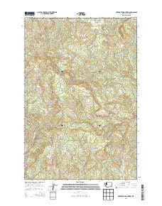 Abernathy Mountain Washington Current topographic map, 1:24000 scale, 7.5 X 7.5 Minute, Year 2013