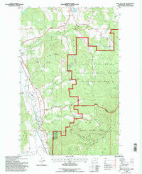 Addy Mountain Washington Historical topographic map, 1:24000 scale, 7.5 X 7.5 Minute, Year 1992