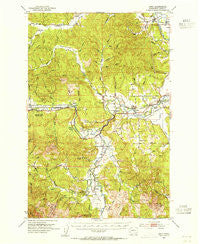 Adna Washington Historical topographic map, 1:62500 scale, 15 X 15 Minute, Year 1953
