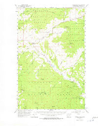 Aeneas Valley Washington Historical topographic map, 1:62500 scale, 15 X 15 Minute, Year 1957