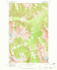 Agnes Mtn Washington Historical topographic map, 1:24000 scale, 7.5 X 7.5 Minute, Year 1963
