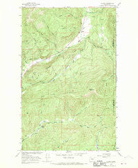 Aladdin Washington Historical topographic map, 1:24000 scale, 7.5 X 7.5 Minute, Year 1966