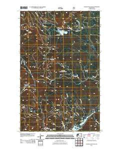 Aladdin Mountain Washington Historical topographic map, 1:24000 scale, 7.5 X 7.5 Minute, Year 2011