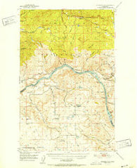 Alameda Flat Washington Historical topographic map, 1:62500 scale, 15 X 15 Minute, Year 1952