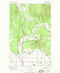 Alger Washington Historical topographic map, 1:24000 scale, 7.5 X 7.5 Minute, Year 1952