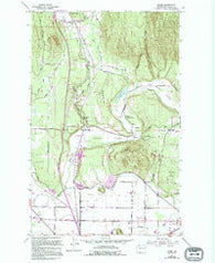 Alger Washington Historical topographic map, 1:24000 scale, 7.5 X 7.5 Minute, Year 1952