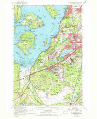 Anderson Island Washington Historical topographic map, 1:62500 scale, 15 X 15 Minute, Year 1959