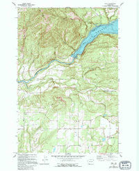 Ariel Washington Historical topographic map, 1:24000 scale, 7.5 X 7.5 Minute, Year 1971