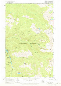 Ashnola Mtn Washington Historical topographic map, 1:24000 scale, 7.5 X 7.5 Minute, Year 1969