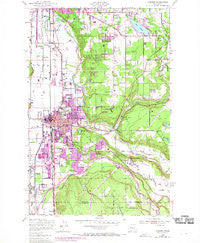 Auburn Washington Historical topographic map, 1:24000 scale, 7.5 X 7.5 Minute, Year 1949