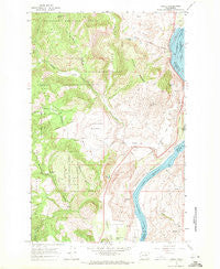 Azwell Washington Historical topographic map, 1:24000 scale, 7.5 X 7.5 Minute, Year 1968