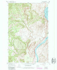 Azwell Washington Historical topographic map, 1:24000 scale, 7.5 X 7.5 Minute, Year 1968