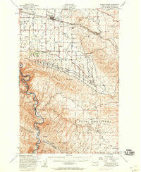 Badger Pocket Washington Historical topographic map, 1:62500 scale, 15 X 15 Minute, Year 1953
