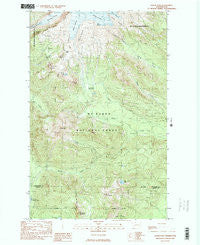 Baker Pass Washington Historical topographic map, 1:24000 scale, 7.5 X 7.5 Minute, Year 1989
