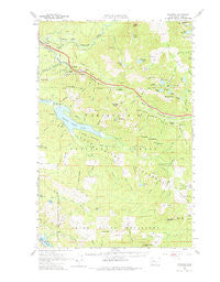 Bandera Washington Historical topographic map, 1:62500 scale, 15 X 15 Minute, Year 1960