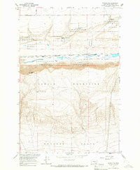 Beverly SE Washington Historical topographic map, 1:24000 scale, 7.5 X 7.5 Minute, Year 1965