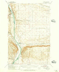Beverly Washington Historical topographic map, 1:62500 scale, 15 X 15 Minute, Year 1954